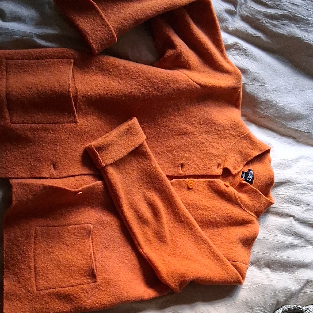 Eileen Fisher Orange Jacket